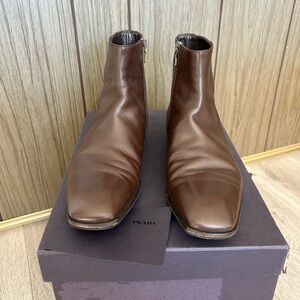 Vintage Prada Men's Rich Brown Ankle Boots